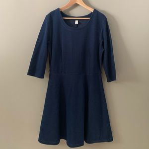 Old Navy Fit and Flare Blue Dress